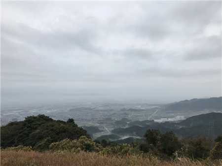 基肄城跡からの風景