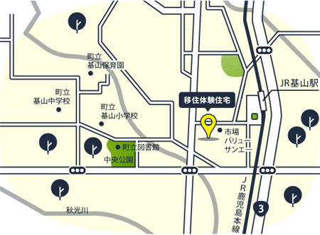 宮浦移住体験住宅 のびのび育児×福岡勤務をイメージする家 MAP