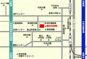 総合体育館の位置図