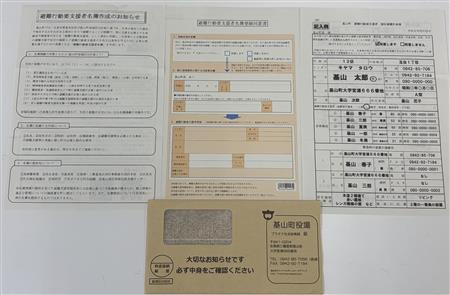 通知書類_避難行動要支援者
